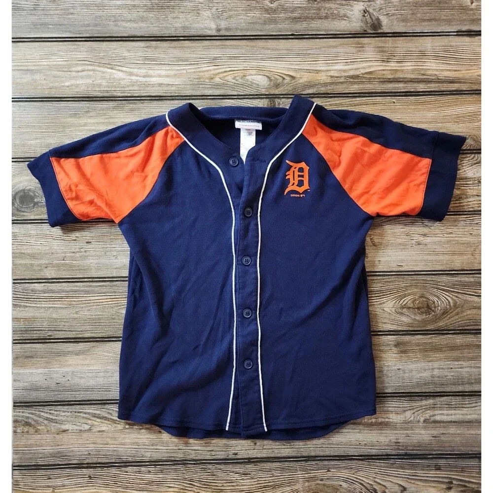 Detroit Tigers Baseball Jersey Boys Medium